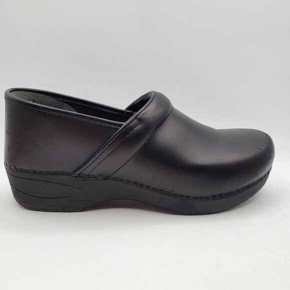 Dansko XP 2.0 Clogs Black Leather Comfort Shoes Arch Support Womens 41 (10.5-11) - Picture 2 of 15